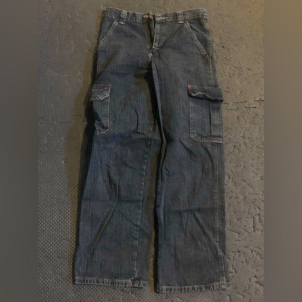Boys Wrangler cargo jeans with adjustable waist